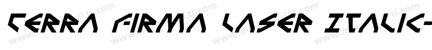 Terra Firma Laser Italic字体转换